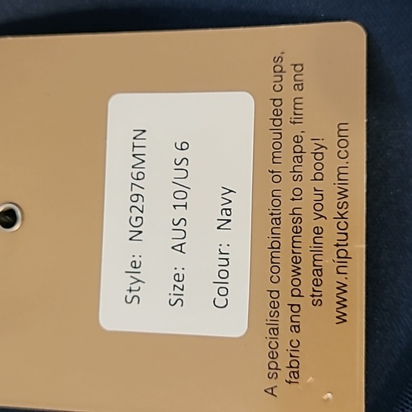 Niptuck swimsuit size 6 navy - Picture 6 of 8